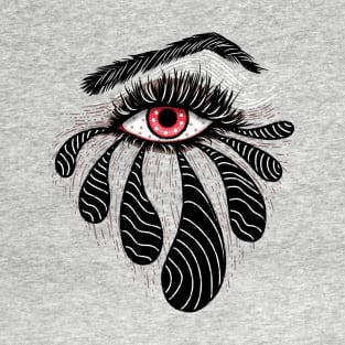 Red Eye With Black Tears T-Shirt